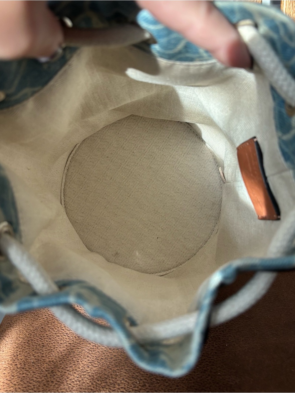 Loewe Mermaid Denim Drawstring Bucket - Picture 10 of 12